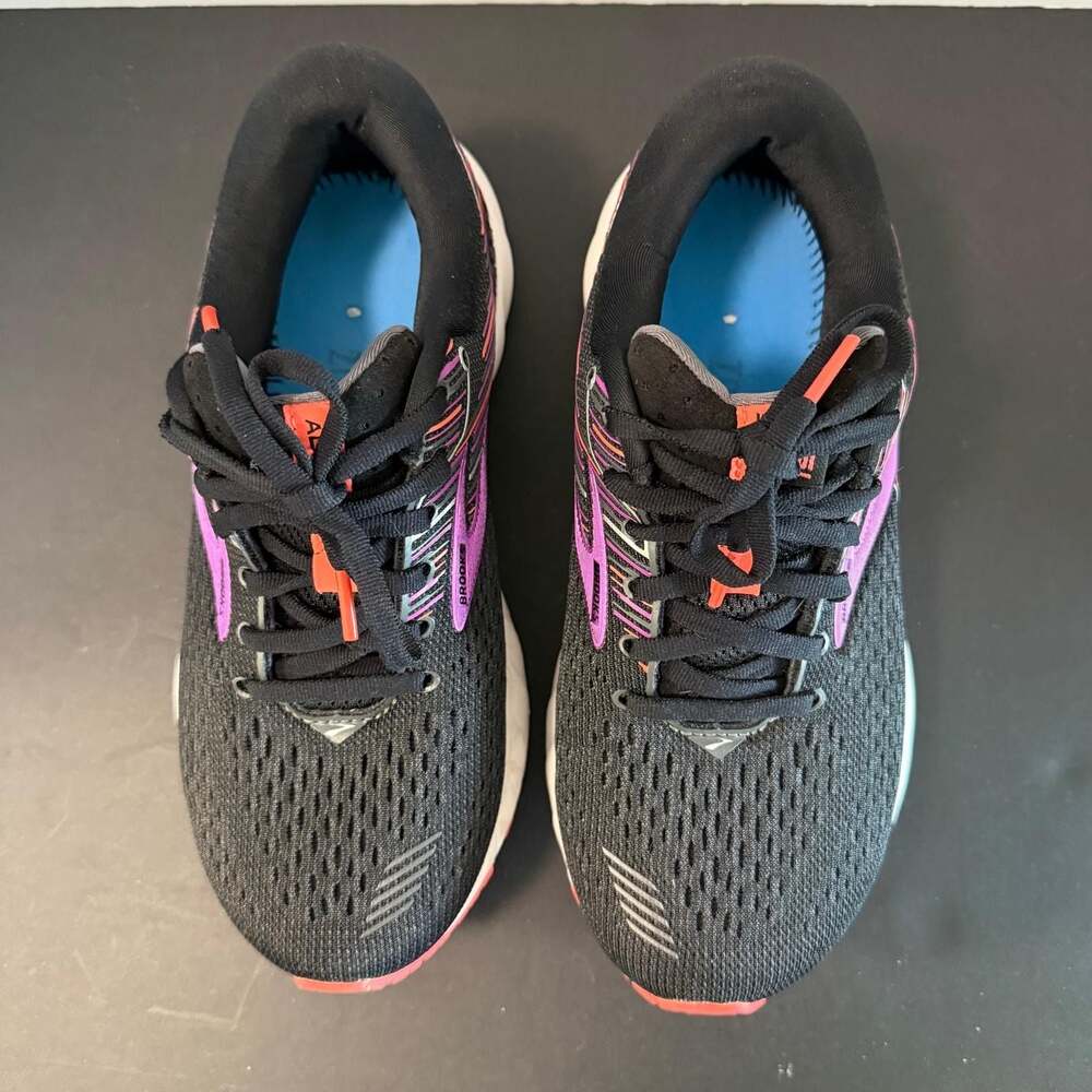 Brooks Adrenaline GTS 19 Women's Running Shoes Black Purple Size 7 - Picture 12 of 16